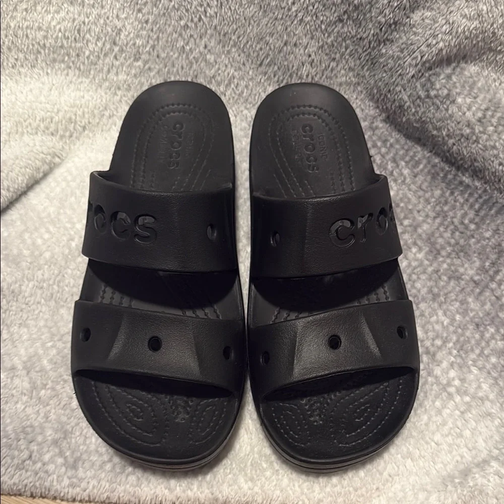 Black Crocs Slide Sandals - Picture 2 of 6